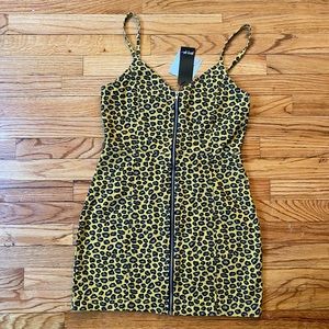NWT nasty gal mustard denim dress